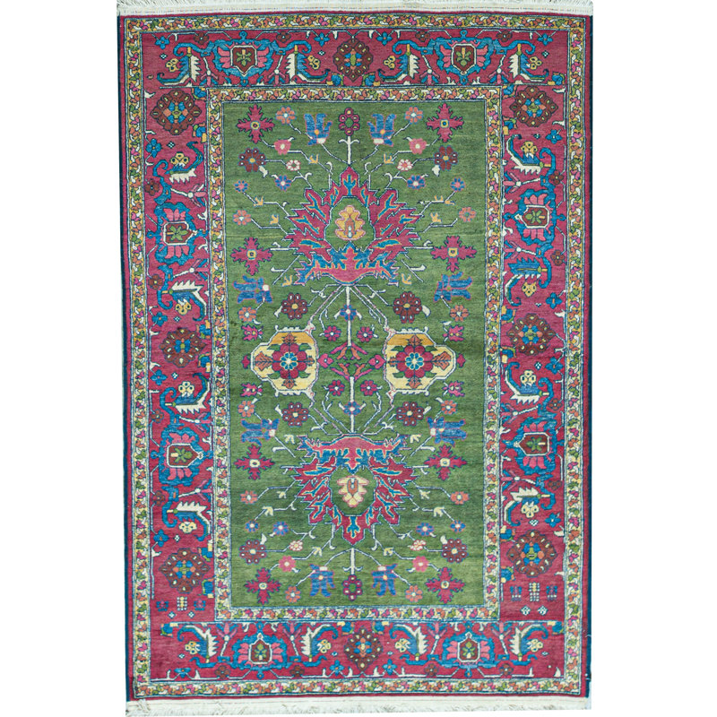 Hand-Knotted High-Quality Purple Area Rug