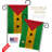 Double Sided 18.5'' H x 13'' W Polyester Flag Set