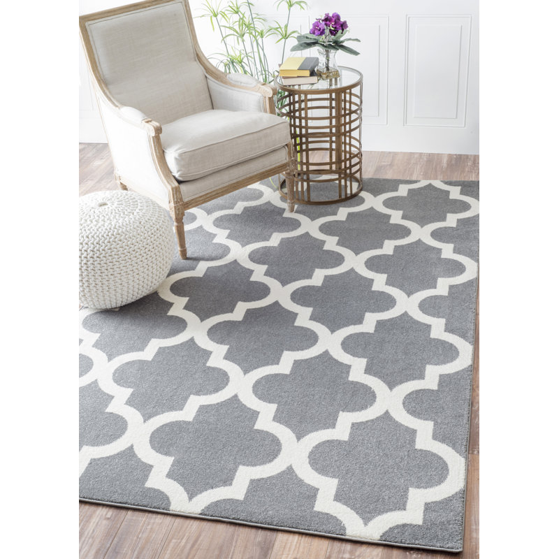 Sherrer Geometric Indoor Rug, Square 5'3"