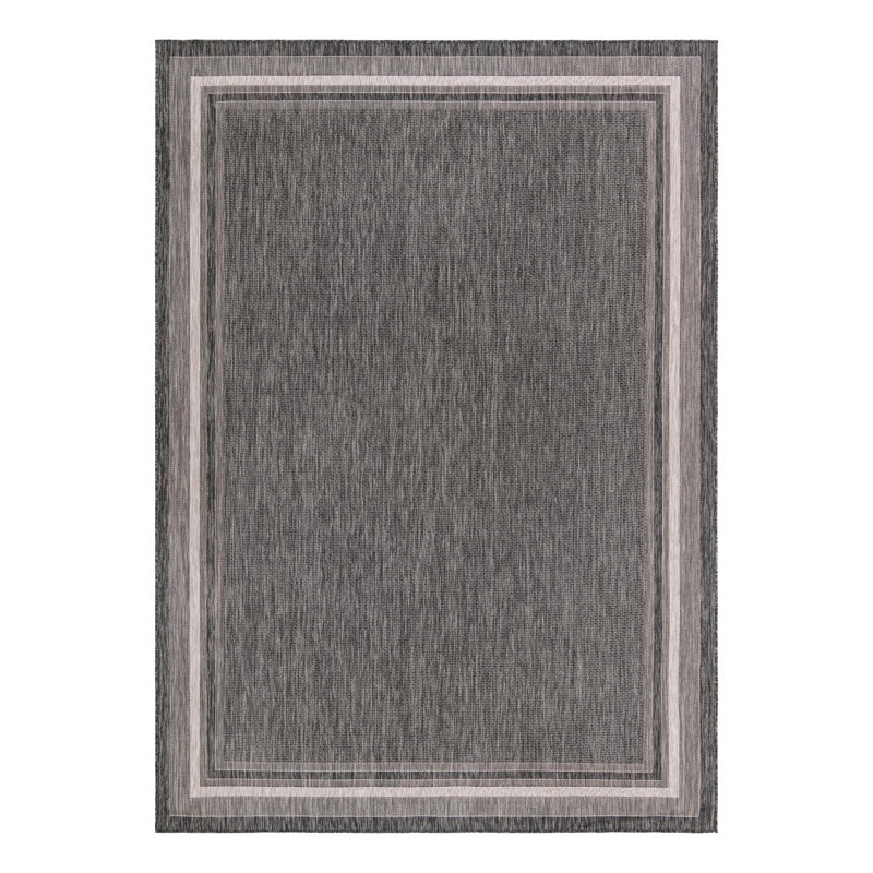 Sevinc Indoor / Outdoor Rug, Rectangle 10' x 14', Black