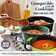 Granitestone Dutch Oven, 5 Quart Ultra Nonstick Enameled Lightweight Aluminum Dutch Oven Pot With Lid, Round 5 Qt. Stock Pot, Dishwasher & Oven Safe, Induction Capable, Healthy 100% Pfoa Free, Green