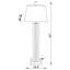 Lampe sur pied carrée à miroir 67 po Debrah