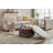 Upholstered Faux Leather Round Storage Ottoman-1197759056