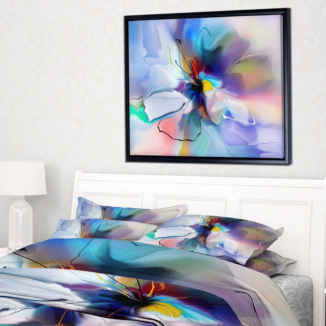 " Abstract Creative Blue Flower " East Urban Home