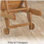 Chaise longue inclinable en bois Thach