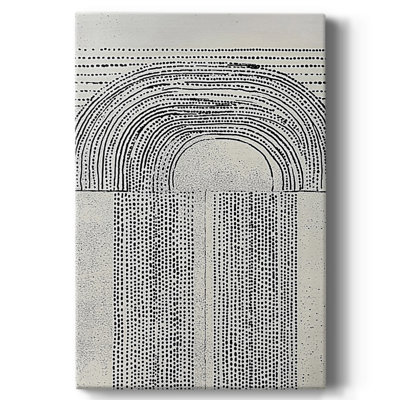 Toile tendue avec châssis abstrait CXCV III