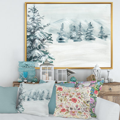 Snowy Pine Trees - Landscapes Wall Art