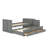 Twin-Size Wood Platform Bed With Integrated Desk And Convenient Foot-Of-Bed Storage Shelf-2124451602