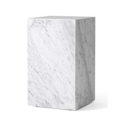 Plinth Marble End Table