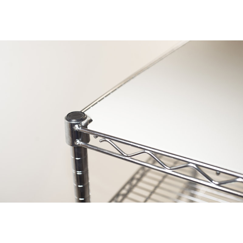 Doublure de tablette en PVC, H 0,125 po x l 23 po x P 13,25 po, Gris clair