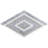 Hyperion 15.03'' W x 17.36'' L Marble Tile Mosaic Sheet-90674240