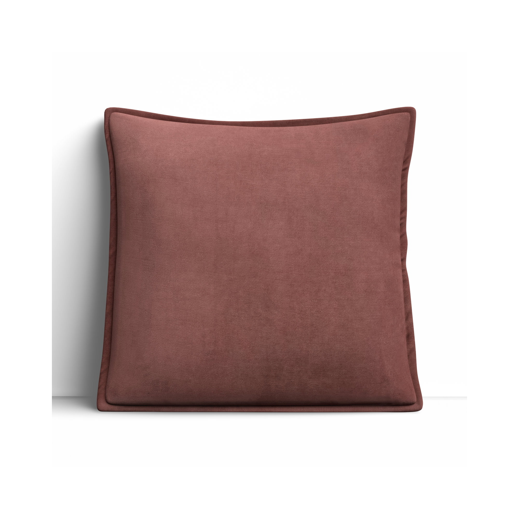 Norwin Cotton Pillow Cover, Rust, 20" x 20"