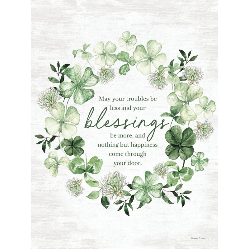 Blessings Wreath by lettered & lined, 36" H x 24" W