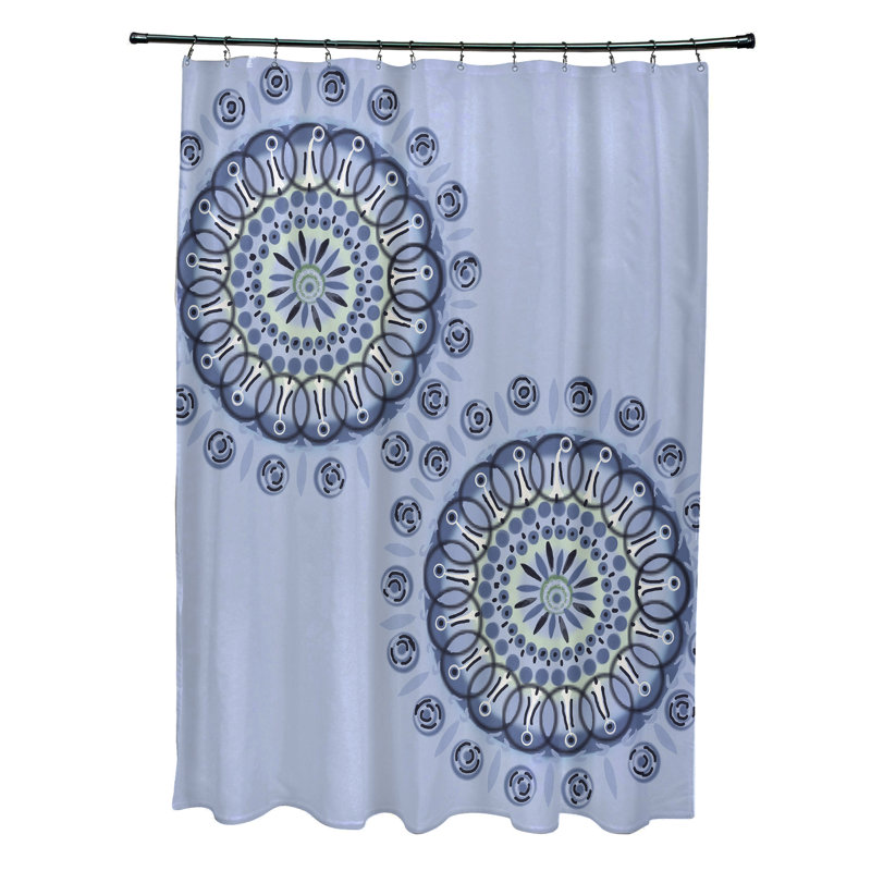 Rideau de douche Yancy, Bleu