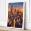 City at Dawn Modern - Wrapped Canvas-1837542875-1837542876
