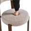 Chaise d'appoint de salle à manger rembourrée avec pieds en métal Absecon Boucle-1492726292