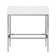 Ceramic White Rectangular Single Faucet Hole 32 in Console Bathroom Sink with Overflow