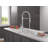 Renaldi Pro Style Commercial Kitchen Faucet, Pull Down Sprayer Kitchen Sink Faucet Chrome-118828332