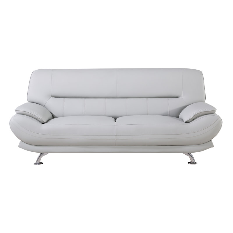 Knudson Pillow Top Arm, Light Gray, 36" H x 82" W x 38" D