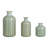 Embossed Stoneware Vases With Reactive Glaze