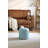 11.8In Small Round Faux Leather Upholstered Ottoman-120539215