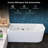 67" x 30" Freestanding Soaking Acrylic Bathtub
