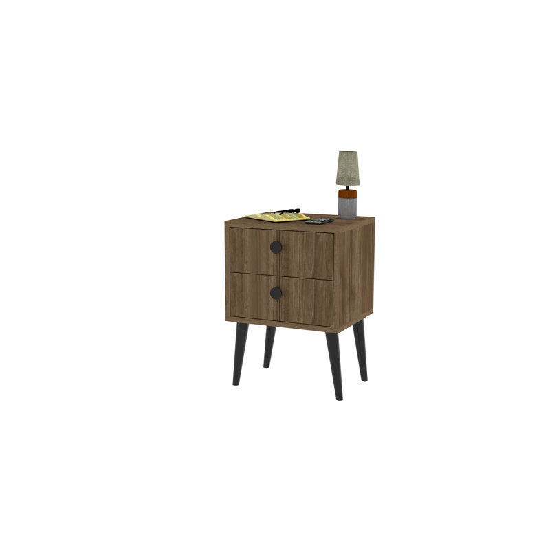 Weatherholt 40cm W Manufactured Wood Bedside Table