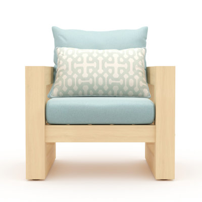 Chaise de patio avec coussins Sehrish
