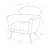  Felice Modern Gold Finish Accent Chair, Cream