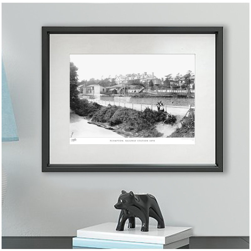 Plympton, Railway Station 1898 by Francis Frith - Single Picture Frame Print, 45cm H x 60cm W x 2.3cm D