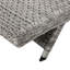 Chaise longue en gris - Option de détente extérieure polyvalente avec fauteuil de patio confortable