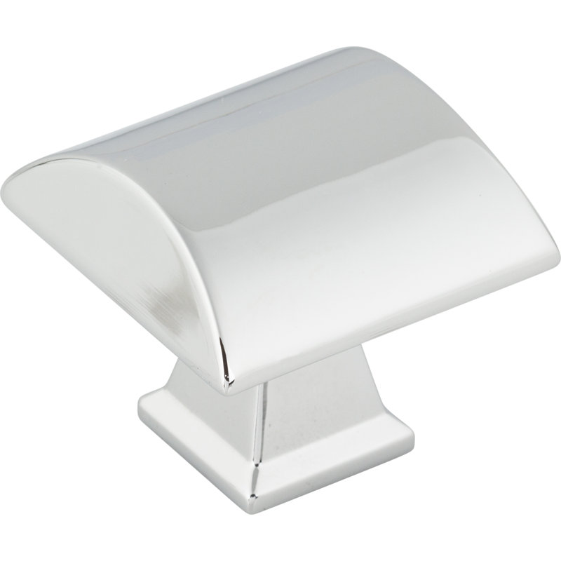 Roman Square Knob, Polished Chrome