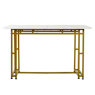 Loni Metal Base Dining Table