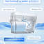 Siège de toilette une pièce bidet Smart toilettes, chasse d'eau automatique et ouverture / fermeture, siège chauffant à température réglable, séchage à l'eau tiède, télécommande, capteur pour le fonctionnement de la housse, modes arrière à lavage féminin,