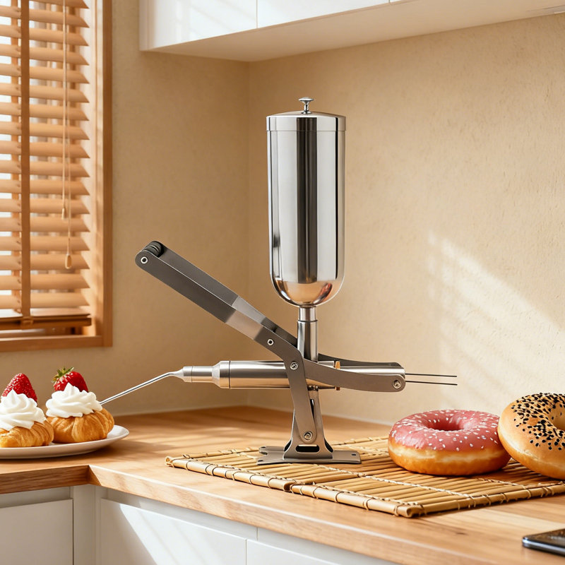 5L Commercial Hand-operated Donut Churros Filler Stainless Steel Filling Machine