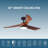 ONE Smart Modern All Season 54" Ceiling Fan with LED Light, Remote, Reversible and Compatible with Alexa/Google 6 Speeds and Light Kit included