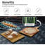 Trainor 2 Piece Bamboo Chopping Board & Paddle Pizza Board Large Wooden Multi-Purpose Cutting Board