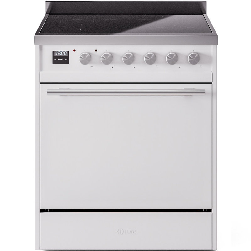 Cuisinière à induction 30 pouces avec 4 éléments à induction ILVE Professional Plus II Series (porte en verre)