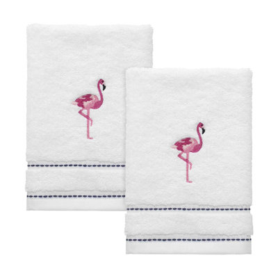 Izod Flamingo 100% Cotton Midweight Fingertip Towel