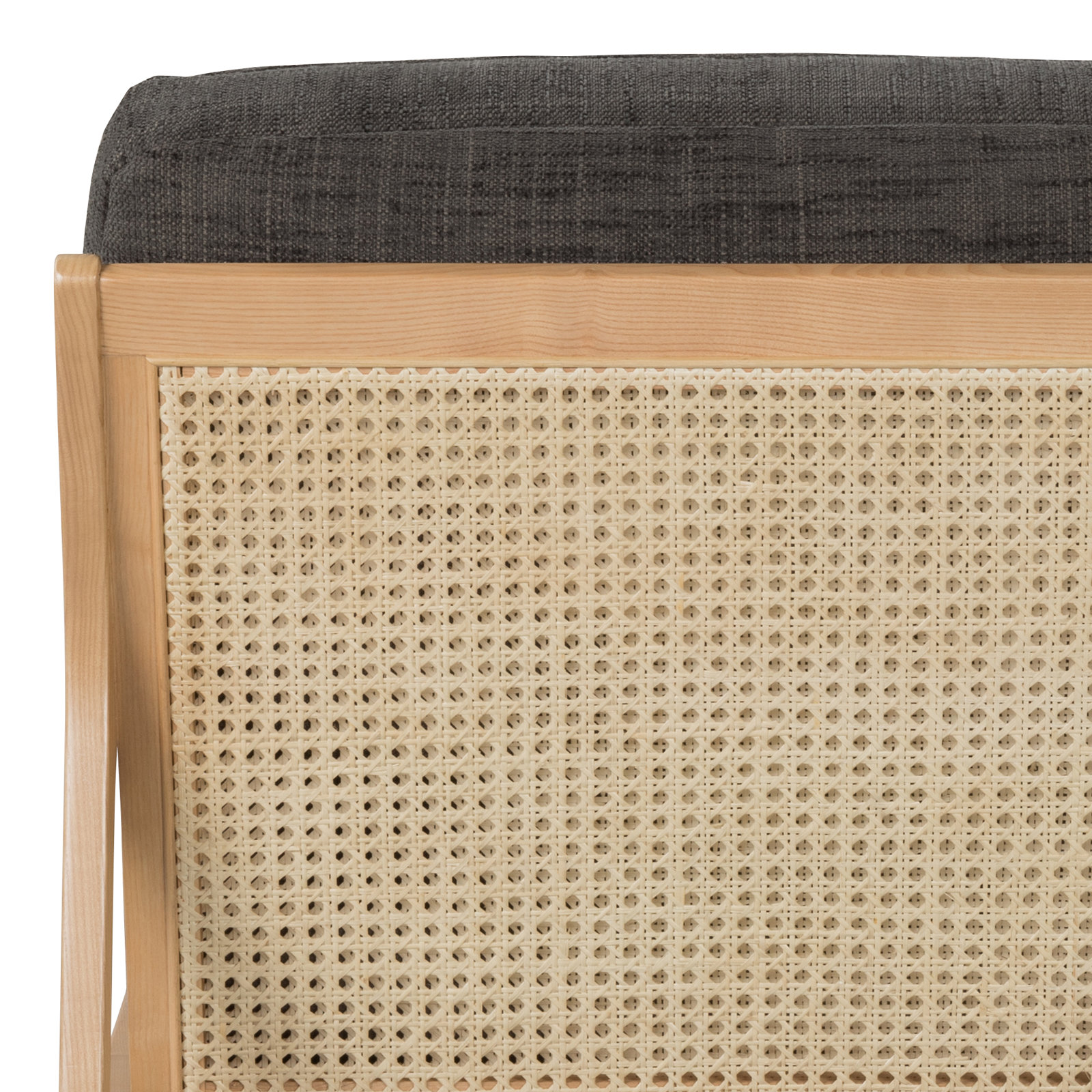 Carmelo Upholstered Armchair, Dark Gray Linen Blend