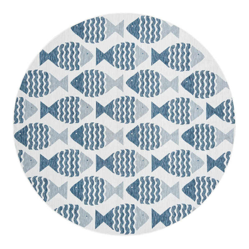 Tapis intérieur / extérieur d'extérieur Coastal, Rond 10pi