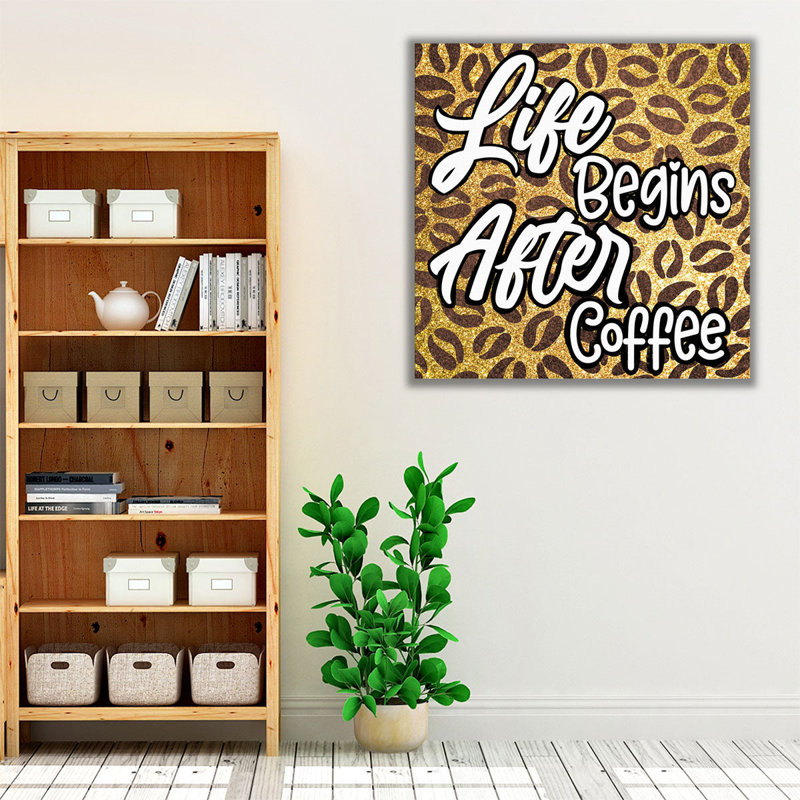 «Life After Coffee 2», reproduction d'art sur toile, H 20 po x l 20 po