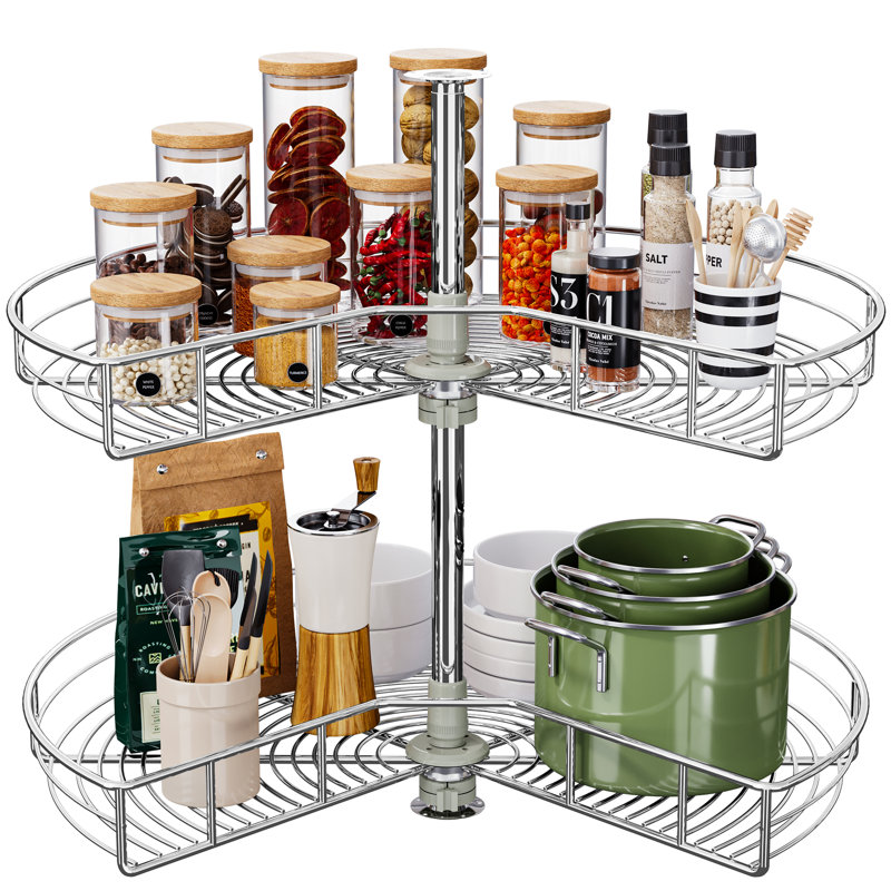 Organisateur de coin Mint Pantry® Kidney Chrome