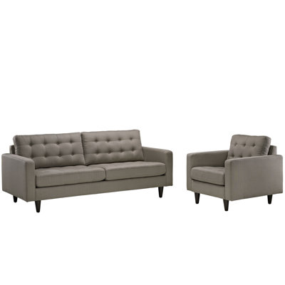 Ensemble de fauteuil et canapé rembourrés 2 pièces Modway Empress