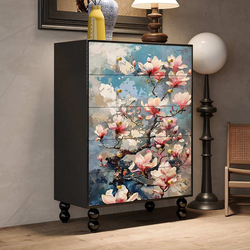 Armoire décorative rétro française légère