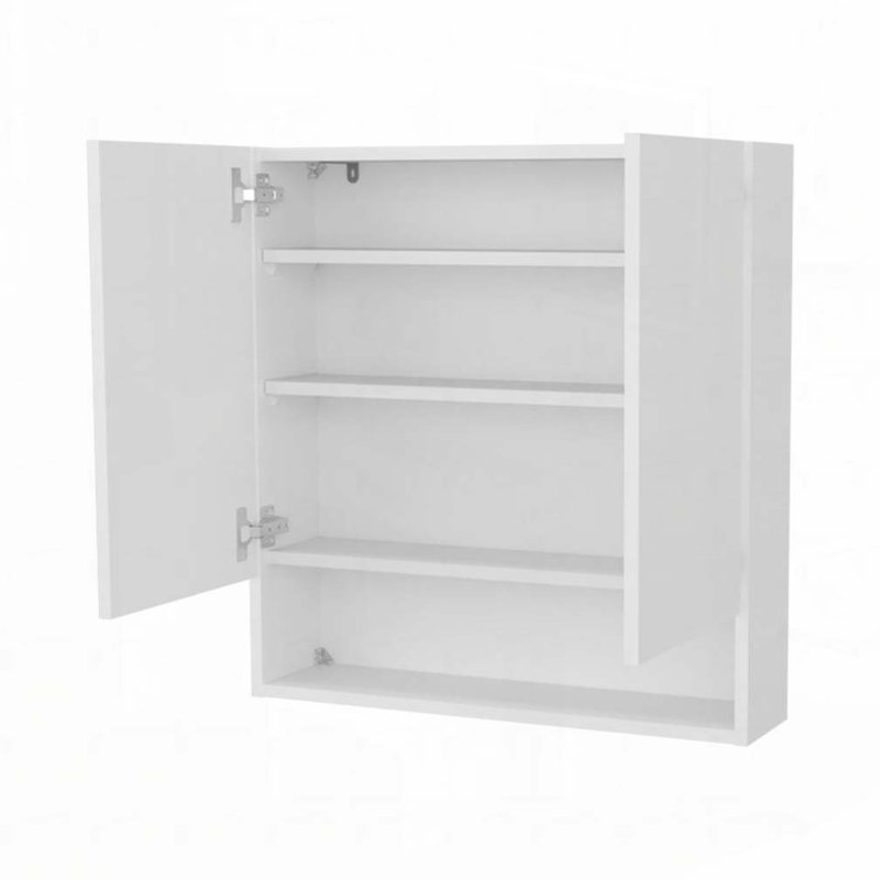 Armoire à pharmacie murale avec 2 portes et 3 tablettes