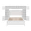 Lit double en bois avec armoire et tablette-540117735