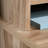 Wood Organizer Hutch With Bookcase, Brown