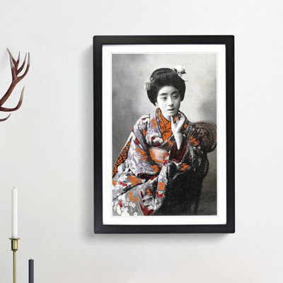 Portrait of a Geisha - Picture Frame Photograph Print