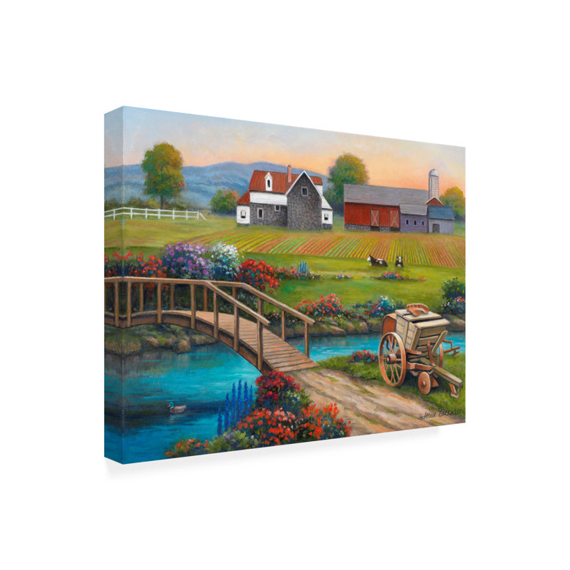 «Sweet Serenity Farm» sur toile, H 14 po x l 19 po x P 2 po